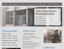Tablet Screenshot of juttas-angelshop.de